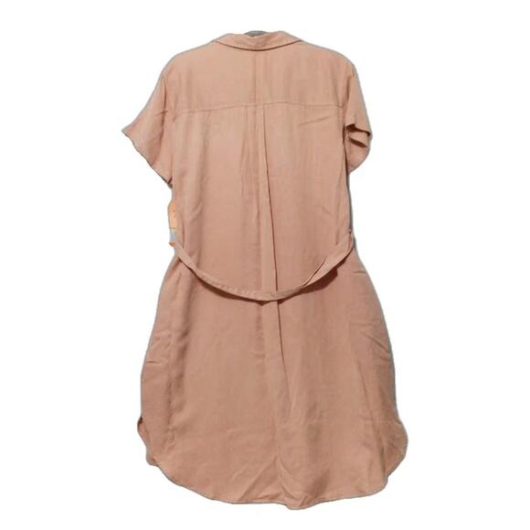 Cherished Teddies Dresses & Skirts - Teddi Rose Women's Tencel Shirt Dress, Peach, Size L. BP